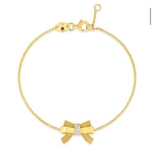 Roberto Coin
18K Yellow Gold Diamond Cinderella Bow Bracelet